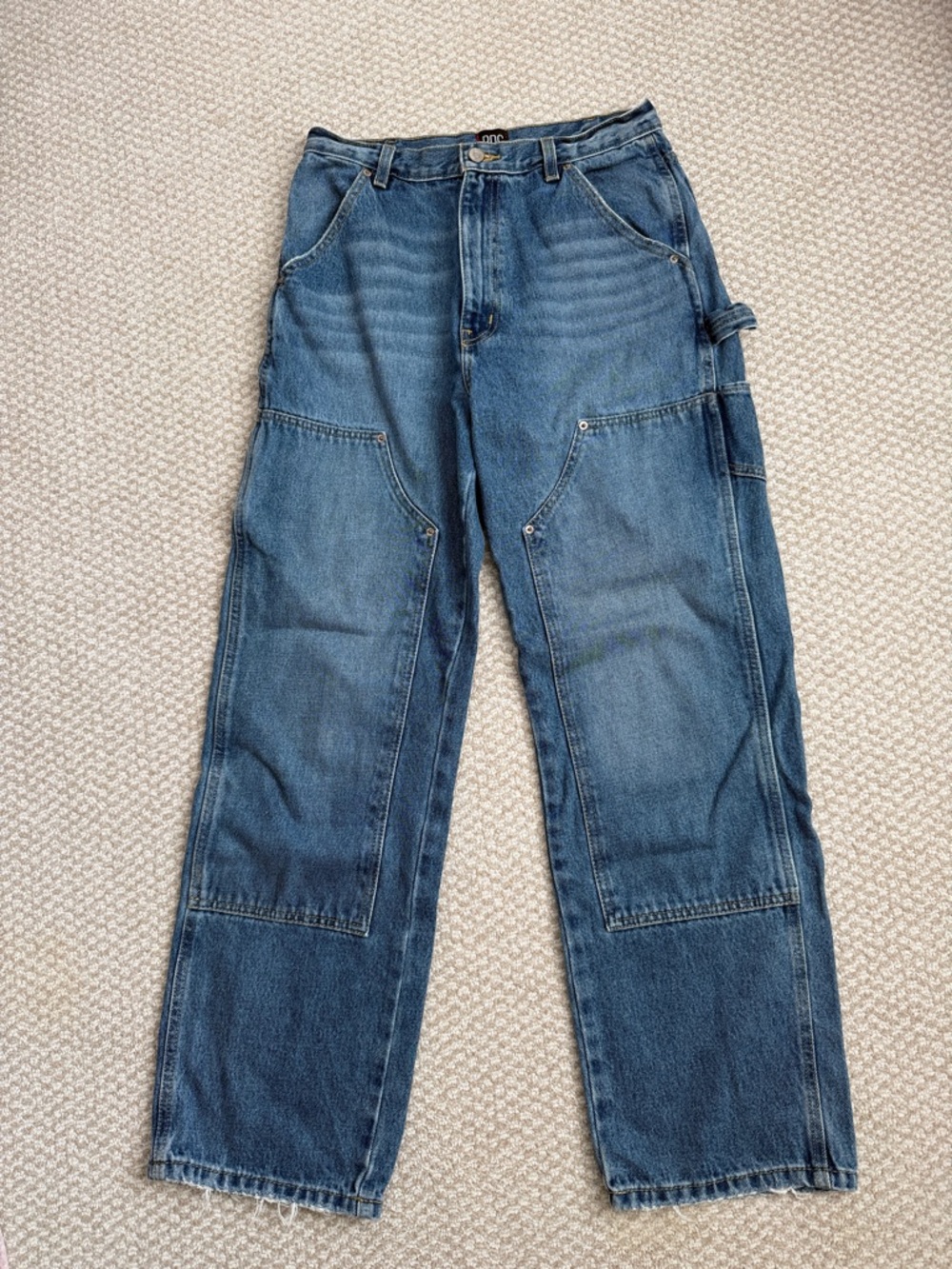 BDG High-Rise Carpenter Jeans in light blue denim